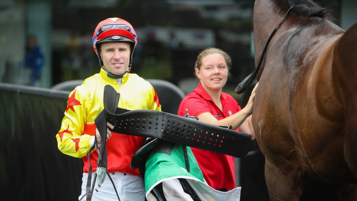 Detective work: Top jockey Tommy Berry has an impressive book of rides at Kembla Grange on Saturday. Picture: Adam McLean