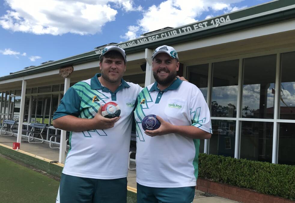 Star duo: Corey Wedlock and Gary Kelly played out an all-Warilla final in the Zone Open Singles. Picture: Mike Driscoll
