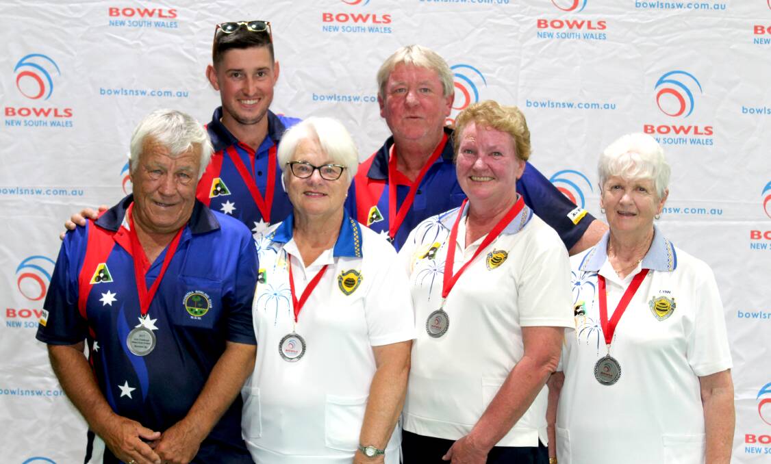 Silver success: The Woonona Mixed Gold team finished runners-up in the Bowls NSW Club Challenge. Picture: Bowls NSW