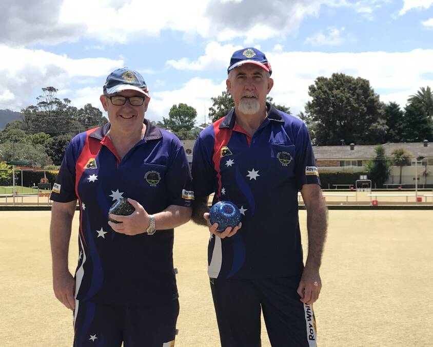 Decider: Robbie Baker and Neville Denham met in the Woonona Major Singles final for the second time in three years. Picture: Mike Driscoll