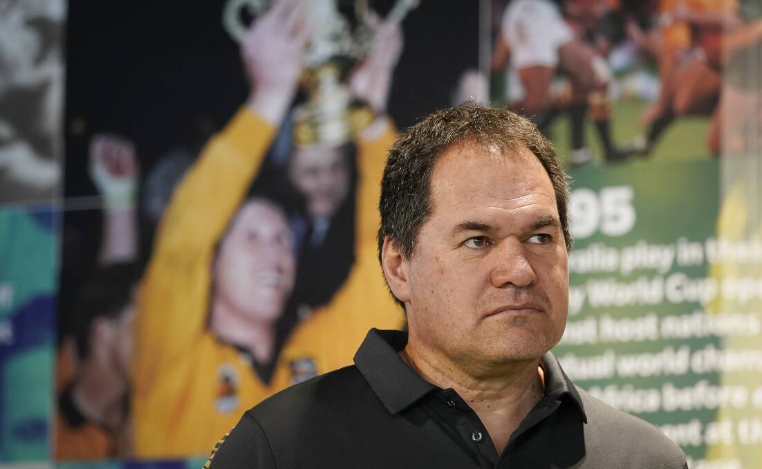 Golden glow: New Wallabies coach Dave Rennie was formerly in charge of the Chiefs, who play in Wollongong on Friday. Picture: Mark Evans/Getty Images