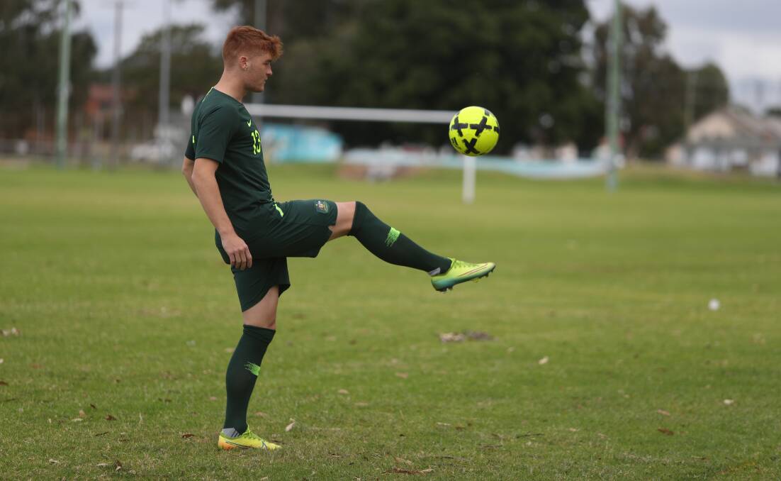 Keep it up: Young Socceroos defender Phillip Cancar. Picture: Robert Peet
