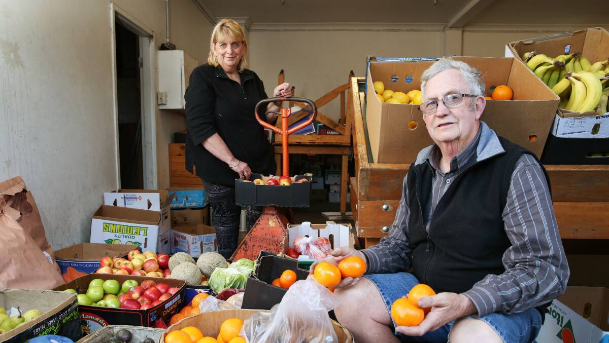 SUPPORT: Kim and Ken Royle at their Newcastle wholesale produce business. Picture: Max Mason-Hubers