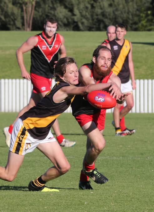 Crunch: Bomaderry's Jack Boxsell takes on the Lions earlier this year.