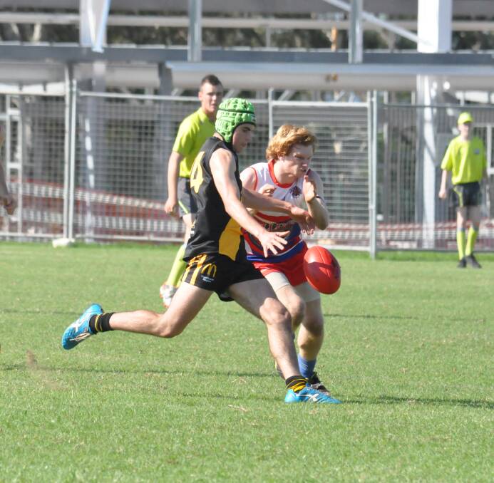 Down, not out: Bomaderry's Connor Clarke played in Saturday's loss to Northern Districts. Picture: Damian McGill