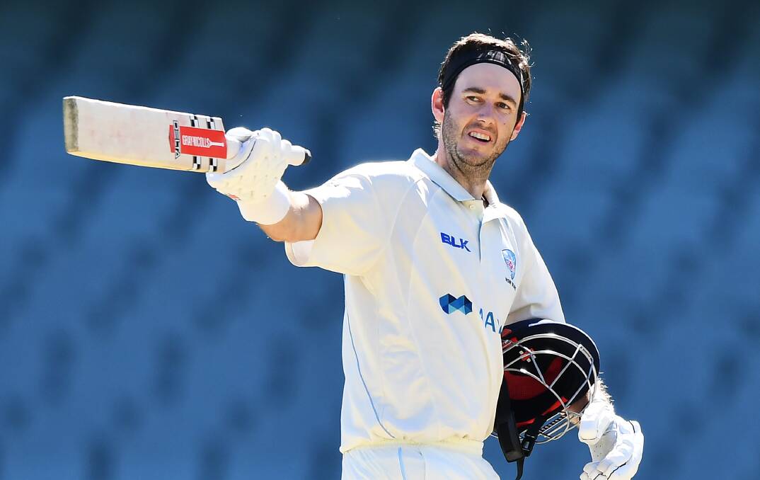 Final countdown: Kurtis Patterson celebrates a century earlier this season. Picture: Mark Brake/Getty Images

