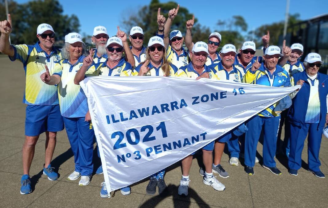 Top effort: Kiama's Grade 3 Pennants side celebrate winning the Zone 16 flag to book a spot at the State Finals.