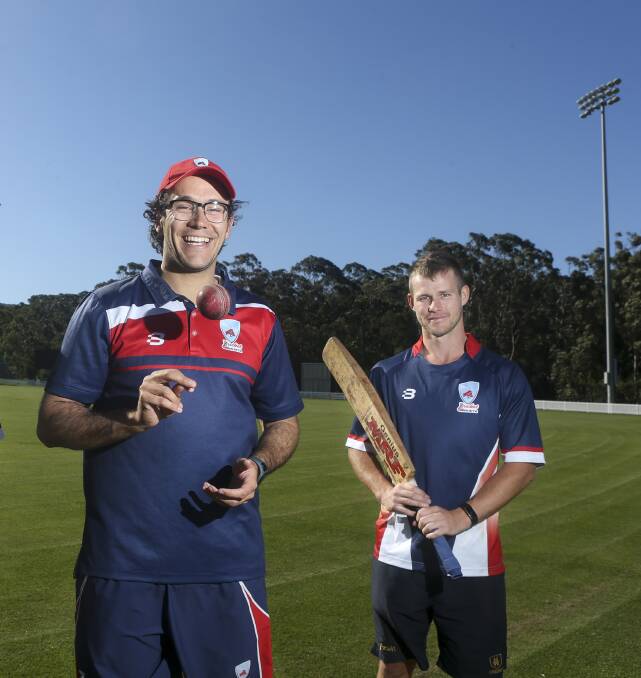 Ready to fire: University and Illawarra Flames duo Rhys Voysey and Mitch Hearn. Picture: Anna Warr