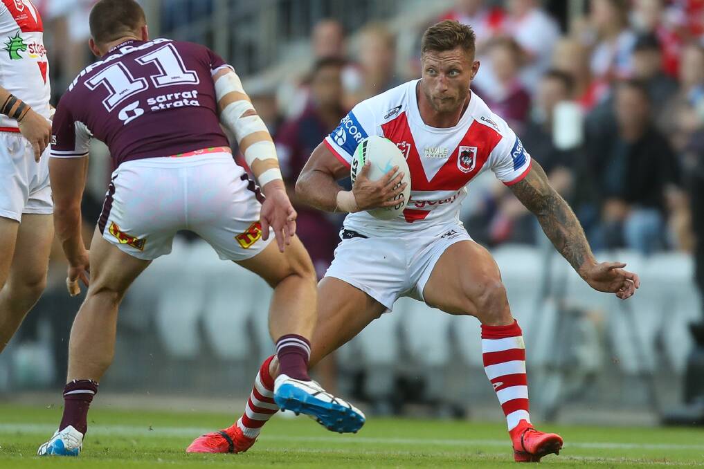 Uncertain: Does Tariq Sims have a future at the Dragons? He played for NSW last year. Picture: Adam McLean