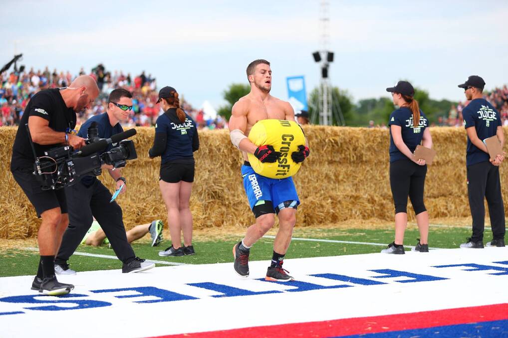 Success: Southern Highlands athlete Ricky Garard competes at the World Crossfit Games.