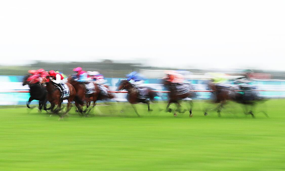 Saturday success: Monegal (red cap, left) wins at Rosehill on Saturday. Picture: Mark Metcalfe/Getty Images