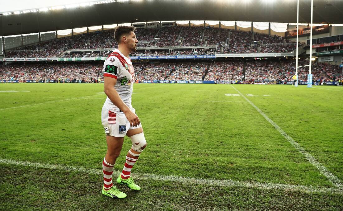 Back in action? An injured Gareth Widdop on Anzac Day. Picture: Getty Images