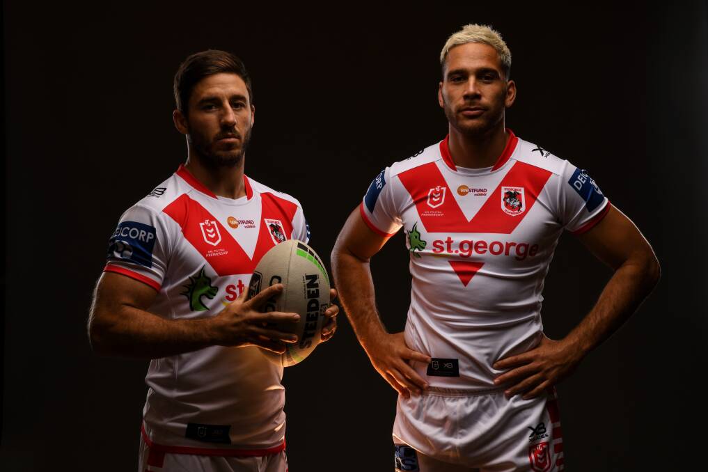 Half doubts: Ben Hunt and Corey Norman's futures will be under consideration for the new Dragons coach. Picture: Grant Trouville/NRL Imagery