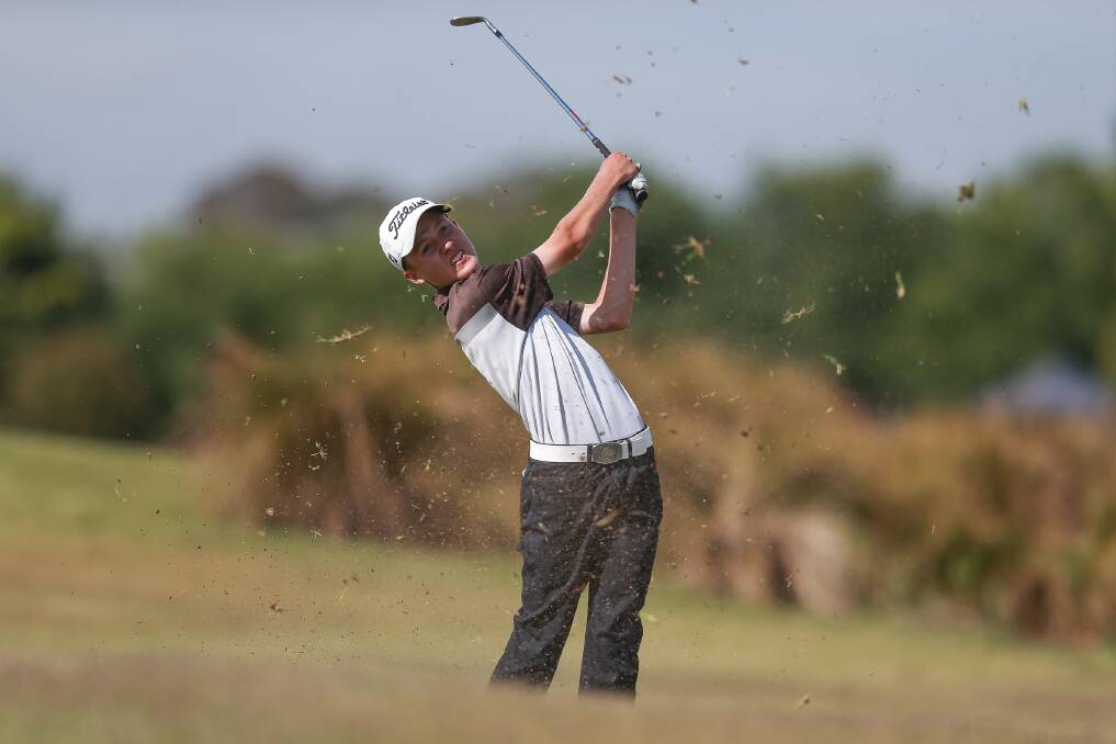 Firing: Wollongong's Thomas Heaton. Picture: Dave Tease/Golf NSW