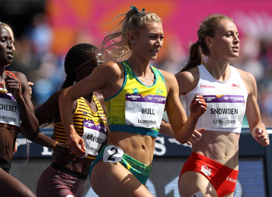 Final battle: Jessica Hull finished eighth in the Commonwealth Games 1500m final. Picture: Michael Steele/Getty Images
