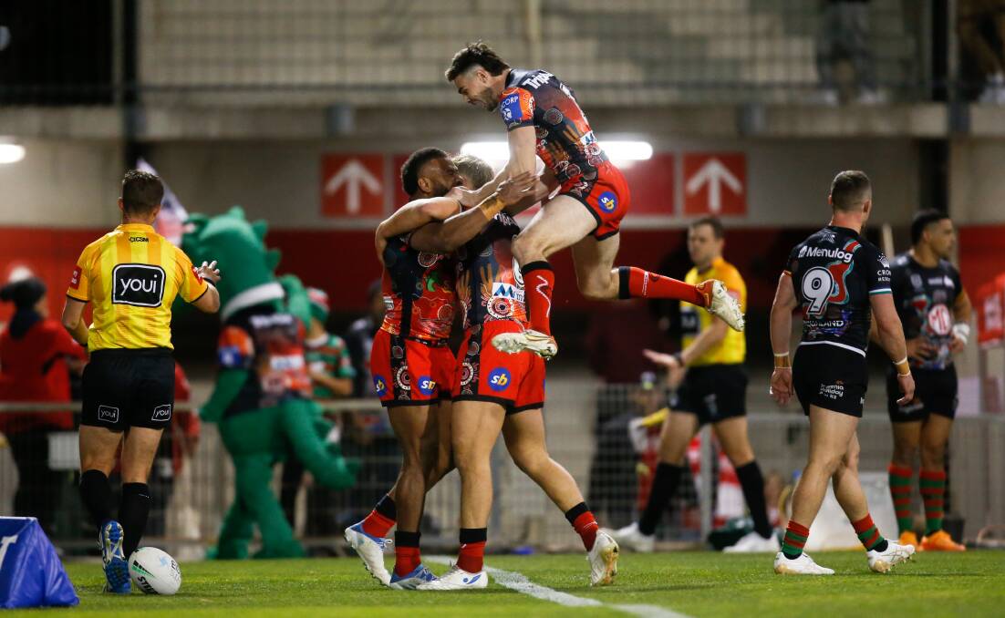 Rise or fall: The Dragons are in eight place on the NRL ladder. Picture: Anna Warr
