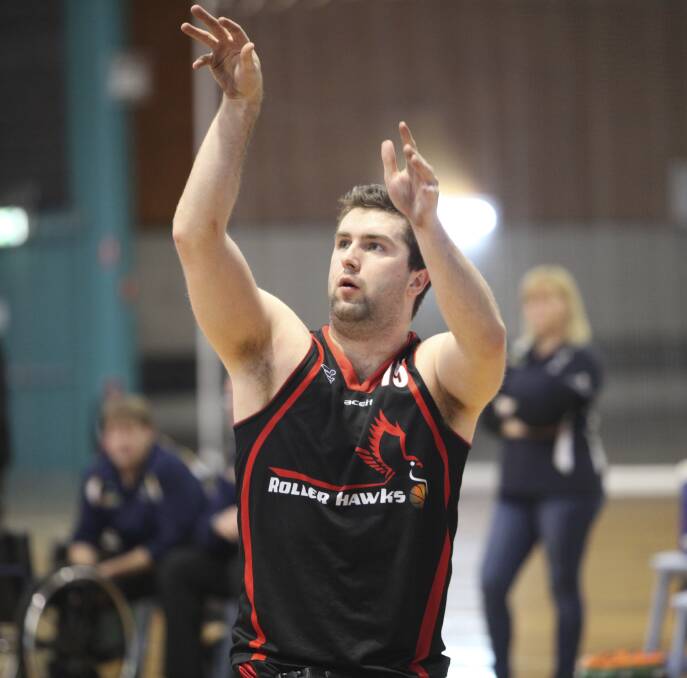 Big weekend: Australian Rollers squad member Michael Auprince will miss this weekend's NWBL finals series. Picture: Geoff Adams