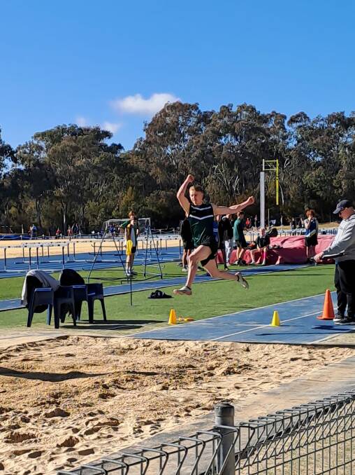 Launch: Lucas Campbell competes at the AIS. 