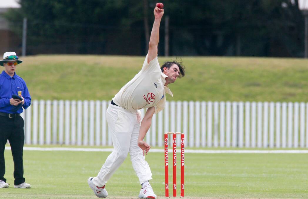 PACE: Pat Cummins proved hard to handle in the Futures League match at North Dalton Park between NSW and ACT. Picture: Adam McLean