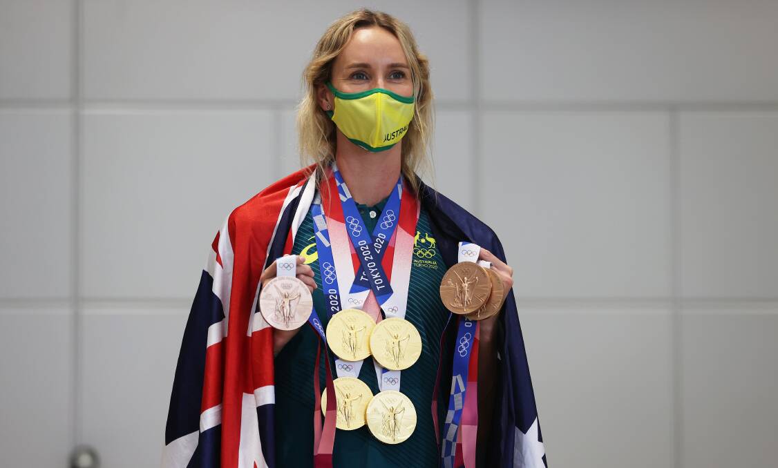 Immortal combat: Emma McKeon became Australia's most successful Olympian after her record haul in Tokyo. Picture: James Chance/Getty Images
