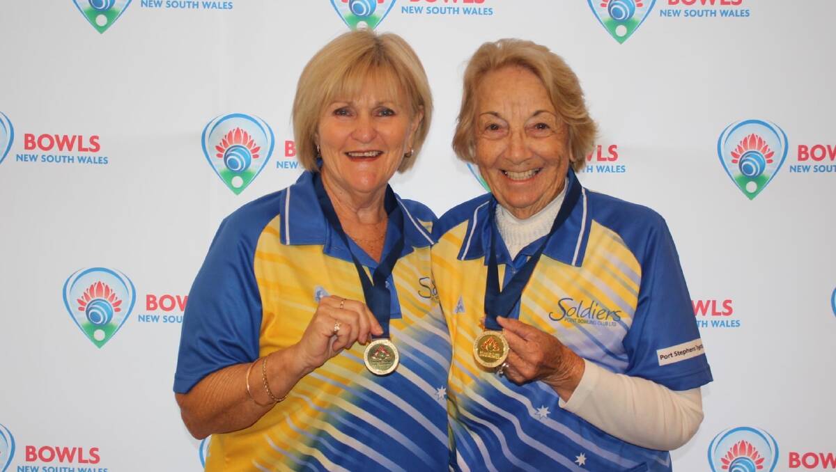 Title: State winners Jan Sutherland and Betty Herbertson.