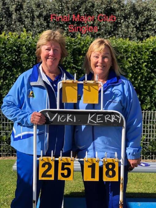 Well done: Champion Vicki Attenborough with finalist Kerry Vickery.