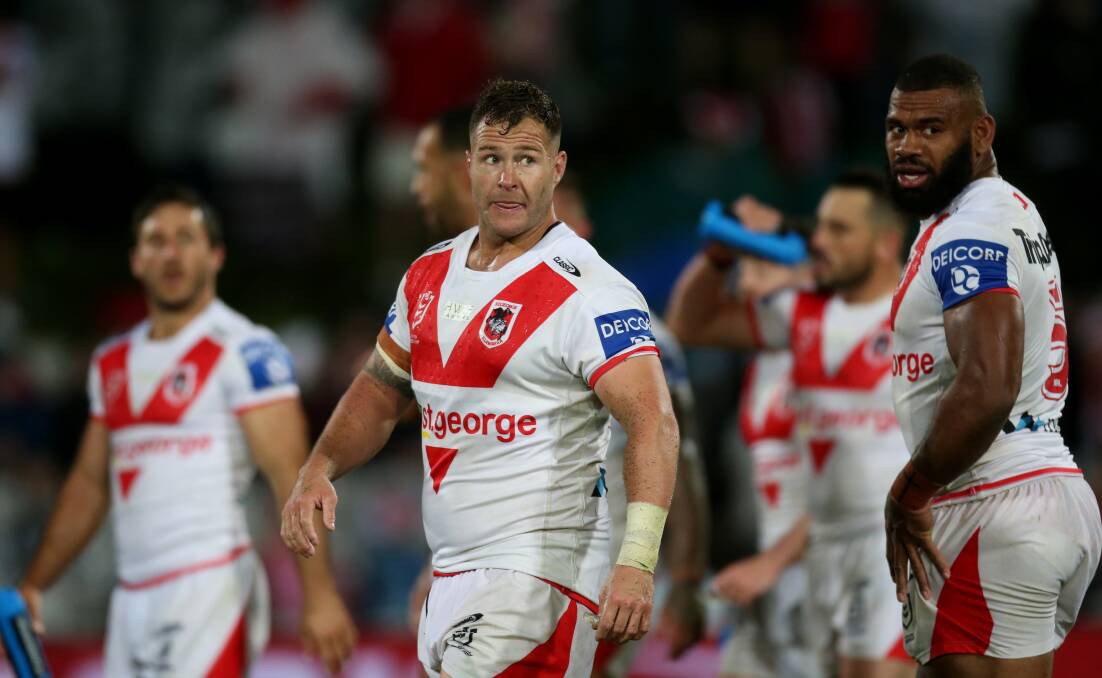 End of an era: Trent Merrin. Picture: Geoff Jones/St George and Sutherland Shire Leader/ACM