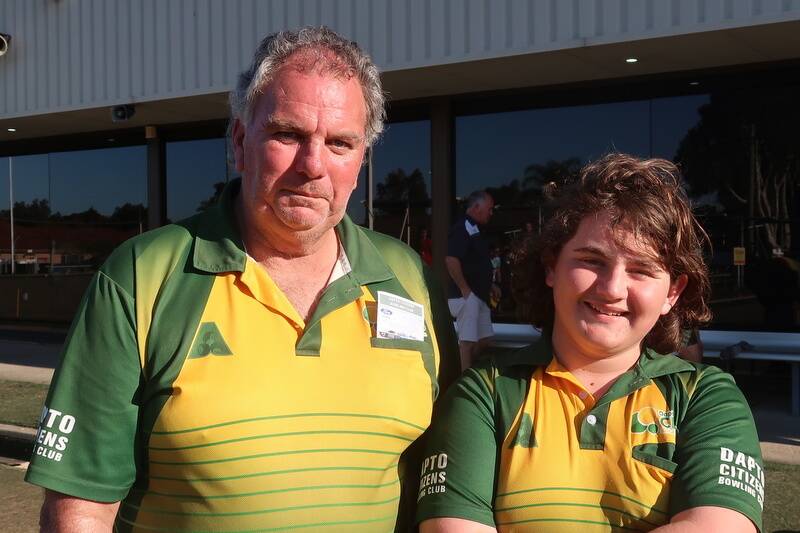 Champs: Rod Taylor and Cael Arneman proved a terrific team in winning the 2020 Dapto Citizens Major Minor Pairs.