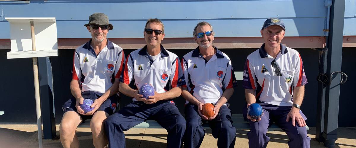 Well played: Chris Wade, Greg Winter, Greg McCann and Dave Mouat have played their role in a successful season at Gerringong.