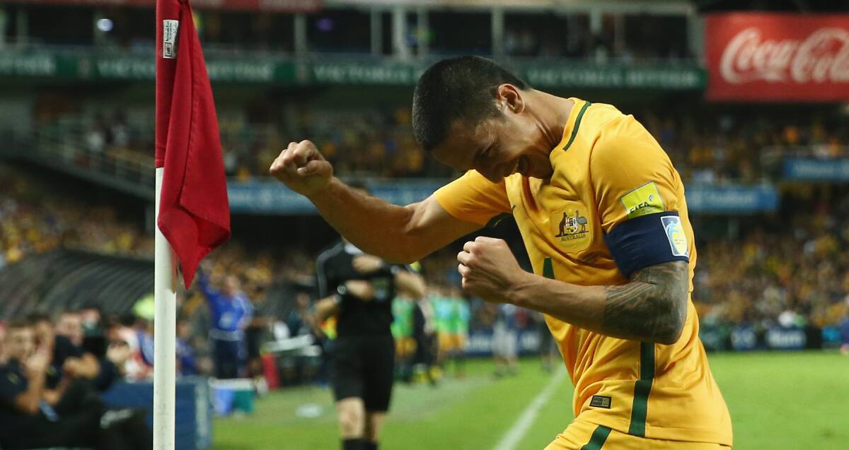 In the fight: Socceroos great Tim Cahill could play at WIN Stadium this year if a push for an A-League game eventuates. Picture: Getty Images