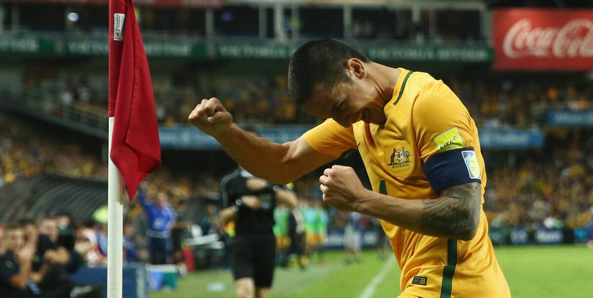 In the fight: Socceroos great Tim Cahill could play at WIN Stadium this year if a push for an A-League game eventuates. The venue could host Sydney FC’s home game against Melbourne City. Picture: Getty Images