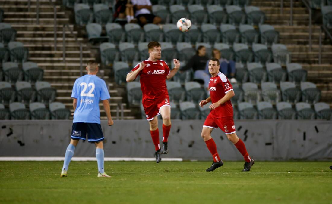 Rise: Nick Littler scored in the 2-all draw with Sydney FC. Picture: Anna Warr