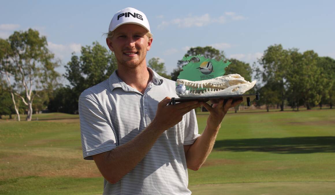 Return: Travis Smyth with the NT PGA title in 2017. Picture: PGA of Australia