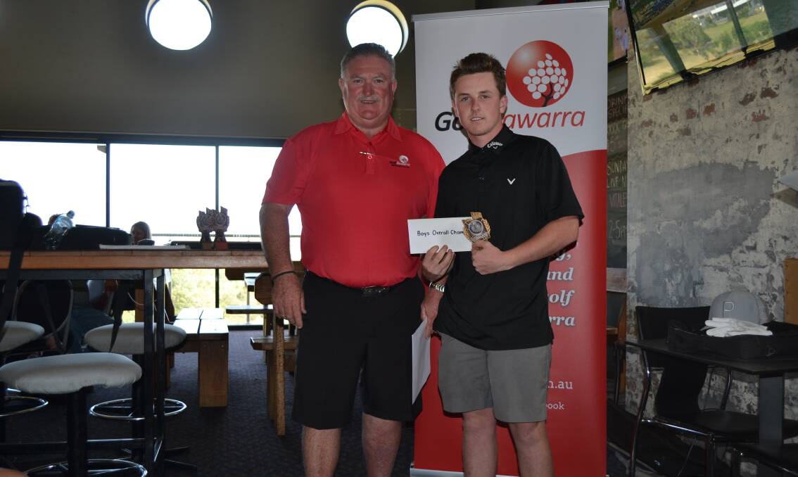 Another title: Talented Oak Flats junior Eddie Ward claimed the Shell Cove title at the weekend. 