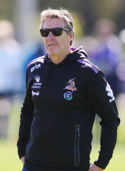 Mentor: Craig Bellamy has led the Storm to the grand final. 