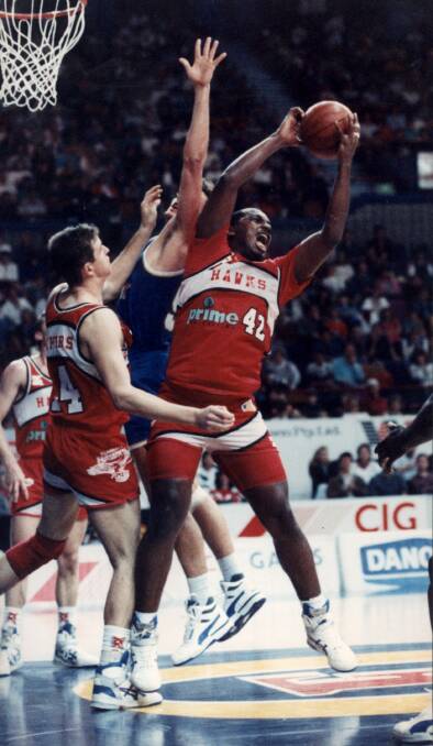 Dominant force: Hawks great Norman Taylor. 