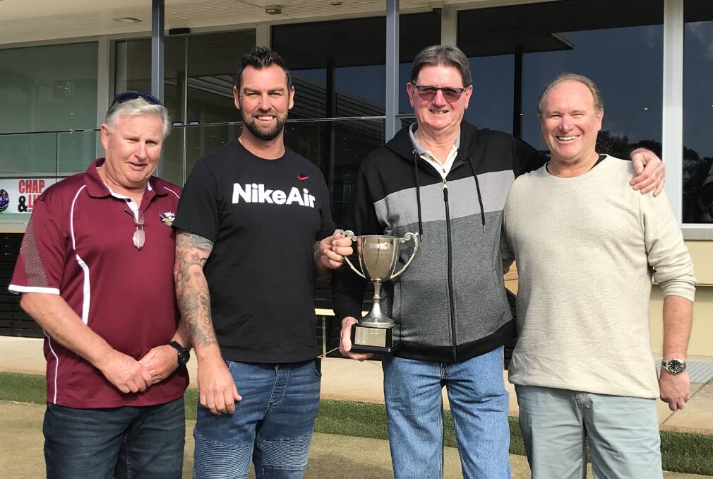 Champs: Trevor Suckley, Michael Stead, Robbie Warren and Neill McCall helped Illawarra claim the 2020 Open and Seniors NSW Inter-Zone titles. Picture: Mike Driscoll