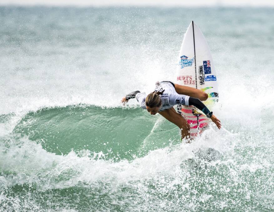 Riding high: Sally Fitzgibbons. Picture: International Surfing Association