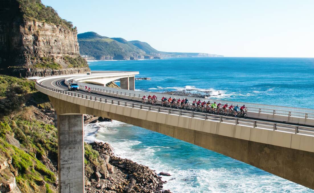 Welcoming the world: The UCI road cycling championships course will include the Sea Cliff Bridge. Picture: Wesley Lonergan