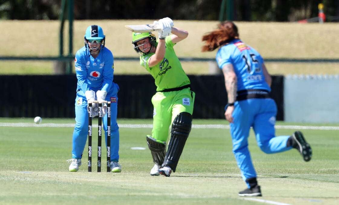 On target: Tahlia Wilson for Sydney Thunder. Picture: Sylvia Liber