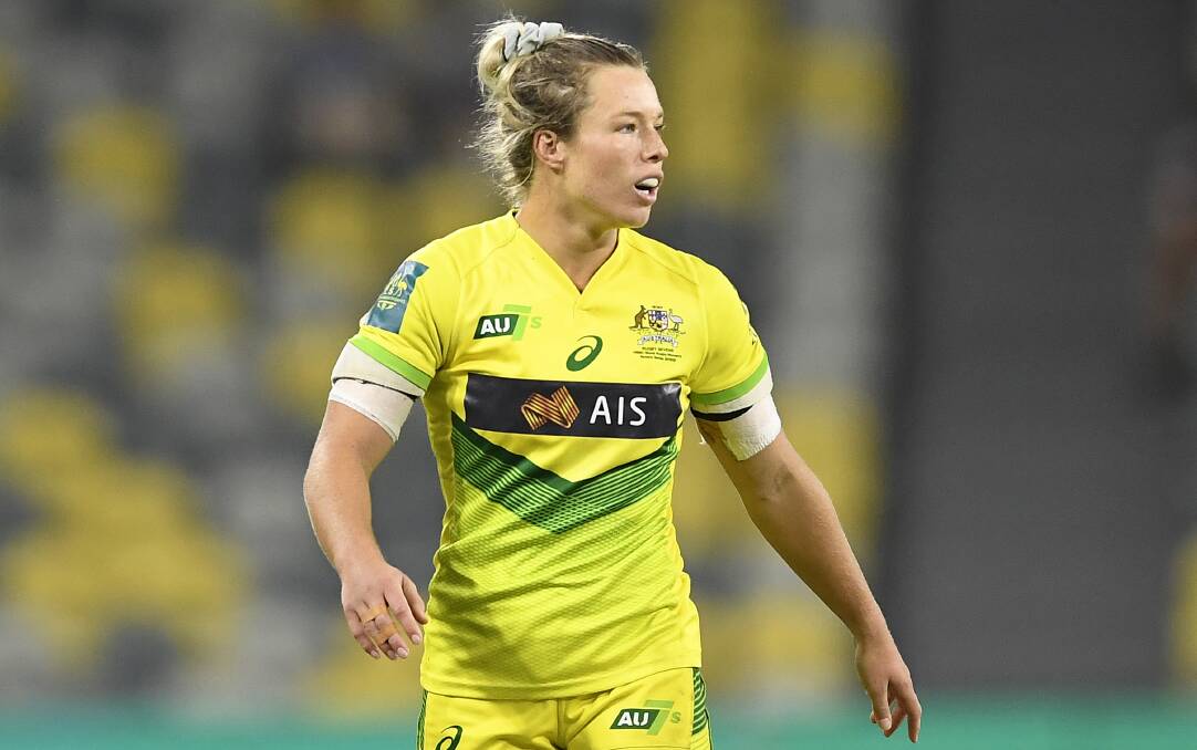 Chasing a dream: Wollongong's Emma Tonegato is part of the Australian Rugby Sevens Olympics team. Picture: Ian Hitchcock/Getty Images
