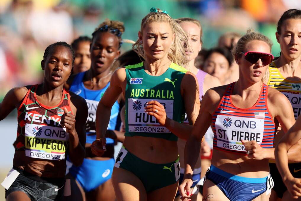 Setback: Jessica Hull tested positive for COVID. Picture: Andy Lyons/Getty Images for World Athletics