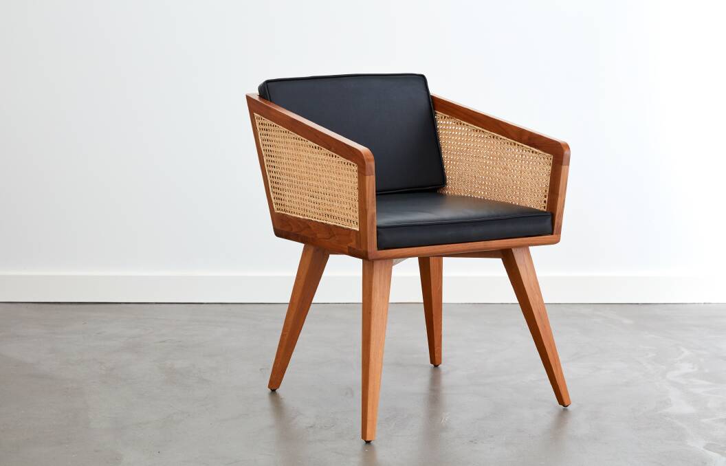 CHIC: Reddie's Jay Rattan chair uses numerous materials with aplomb. 