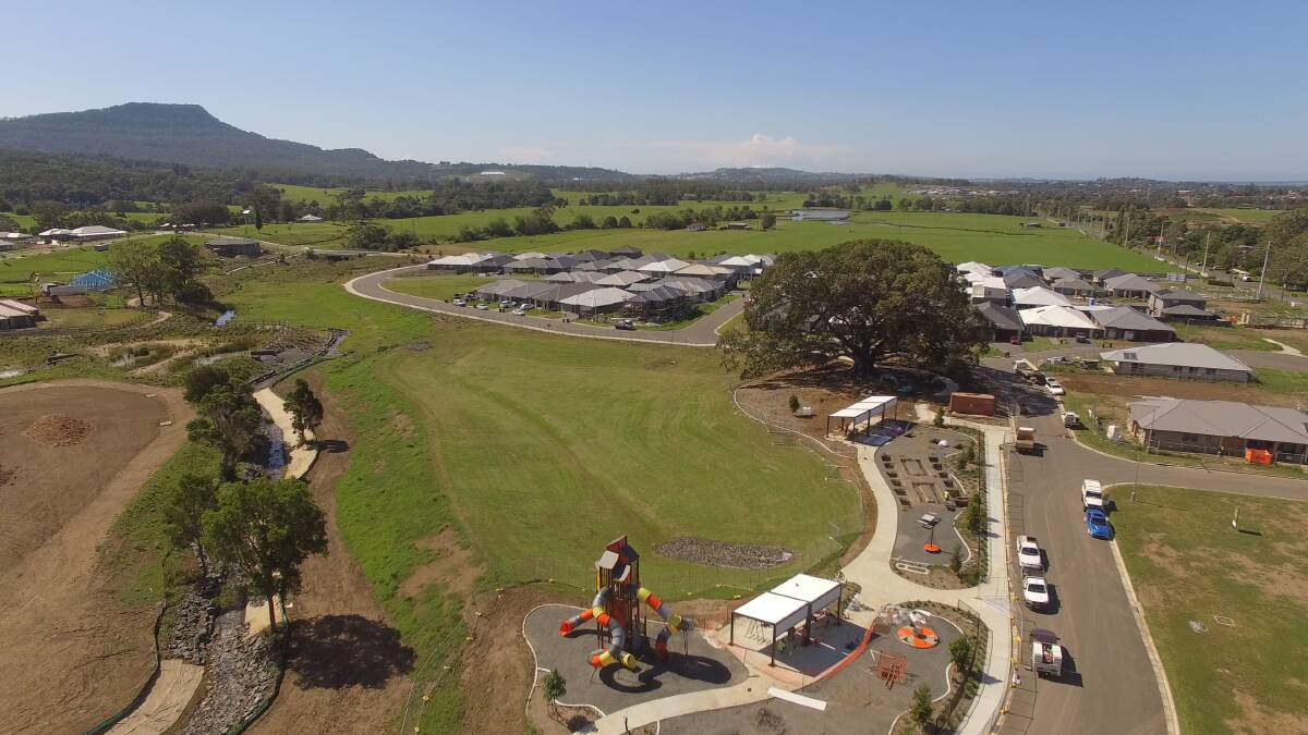 Opening soon: The parkland at Wongawilli is set to open soon and will feature historic artefacts from the nearby mine as permanent displays and play equipment.