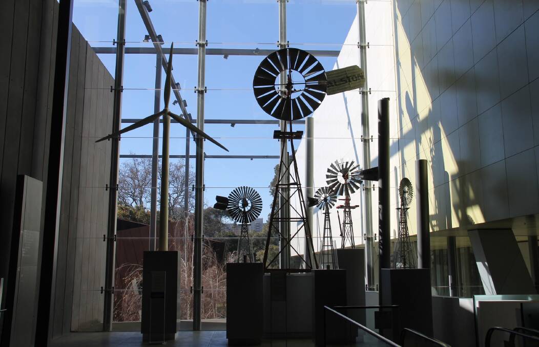 The windmills: The new-look Melbourne Museum in Nicholson Street features a moving Anzac exhibition with an evocative line-up of windmills.