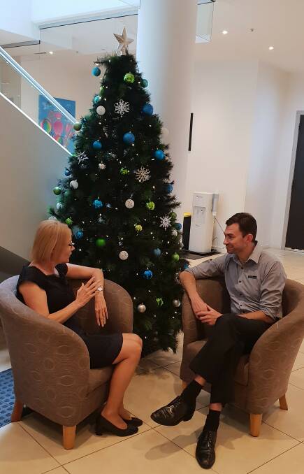 Here to help: South Coast Private Hospital CEO Kim Capp and clinical programs manager Chris Mahoney discuss how to help patients over the Christmas period.