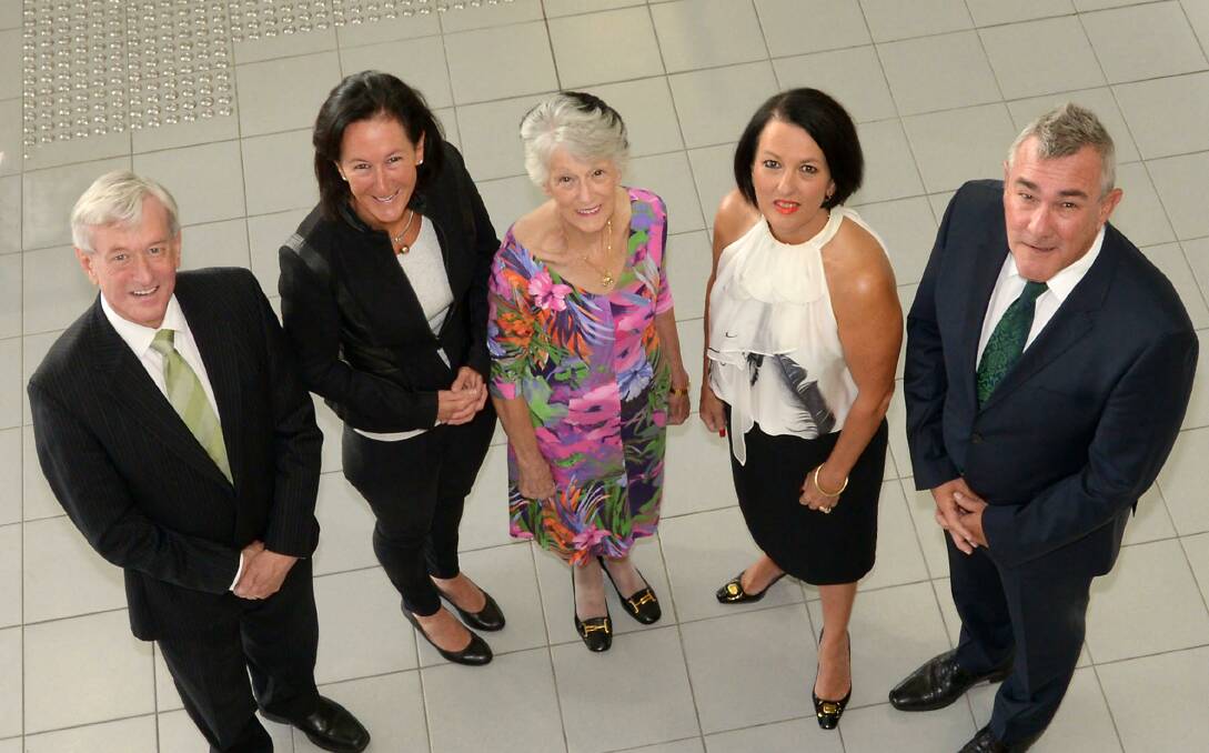 GENERATIONS: (From left) Kieran, Francene, Annette, Madeline and Daniel Tynan all work in the business.