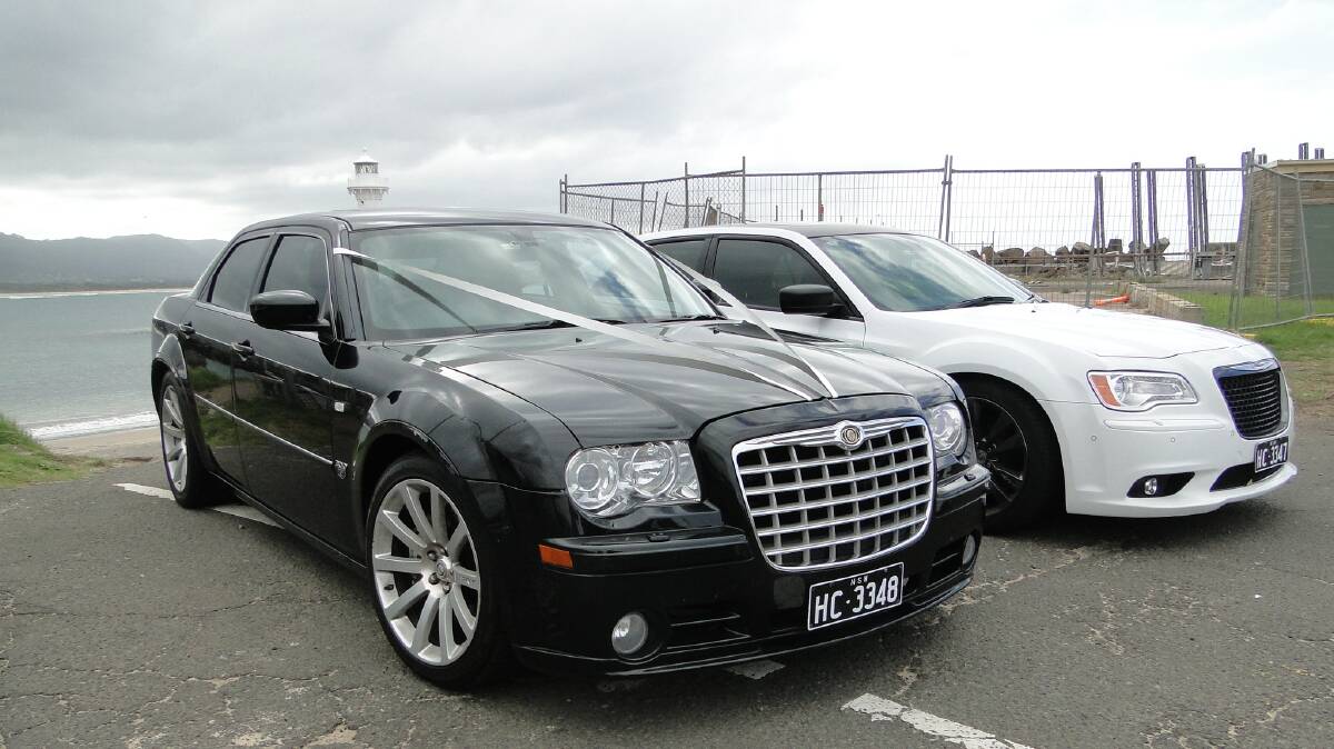 Luxurious: Melray Hire Cars offer a range of wedding and special event transport packages in their stylish Chrysler SRT8 Sedans. The business is dedicated to making your day special.