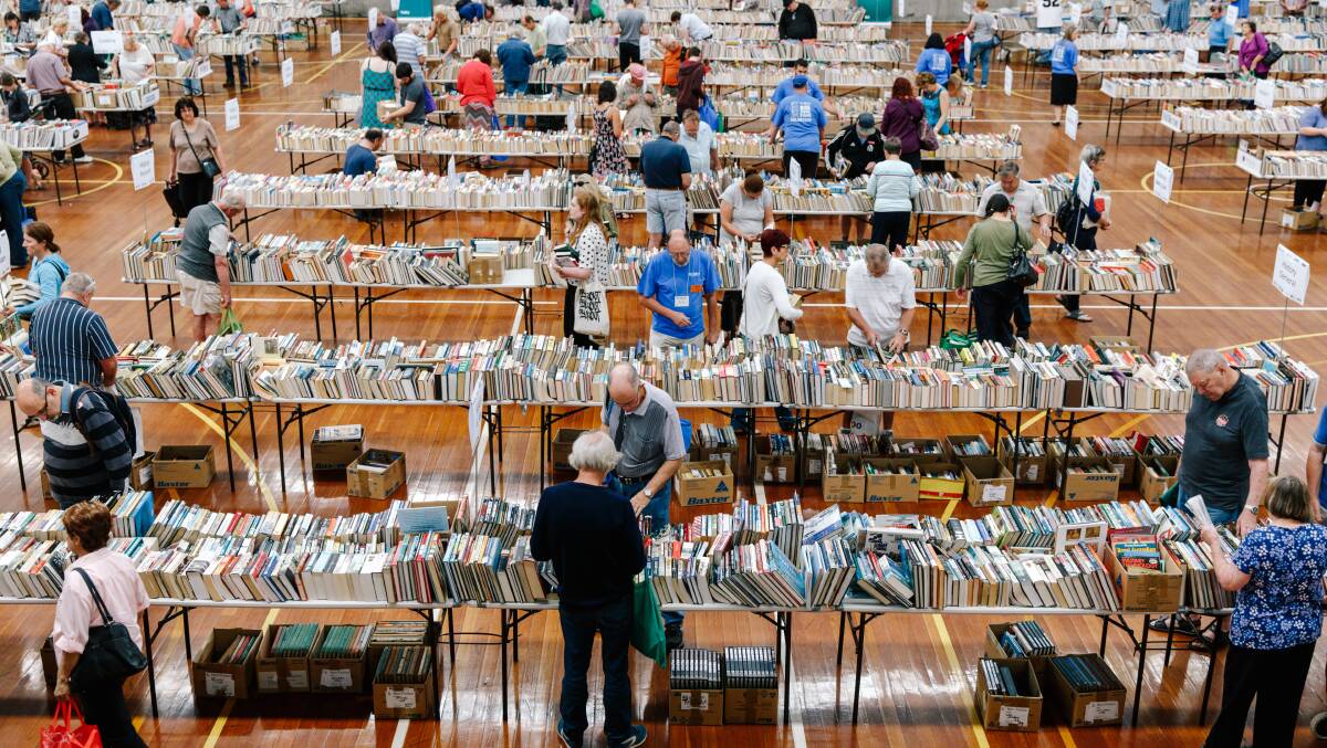 Page turner: Over 80,000 books will be on display at Lifeline's Big Book Fair to be held from October 18-20 at Illawarra Sports Stadium, Berkeley. 