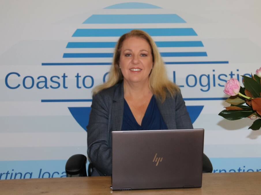 On the road to success: Kathy McDonogh owner/operator of Coast to Coast Logistics, a freight forwarder and customs broker business. Photo: Supplied